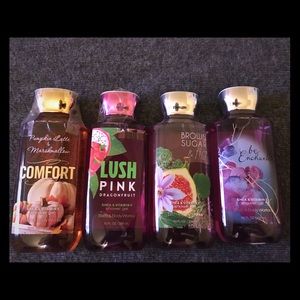 Lot of 4 Bath and BodyWorks Shower Gels